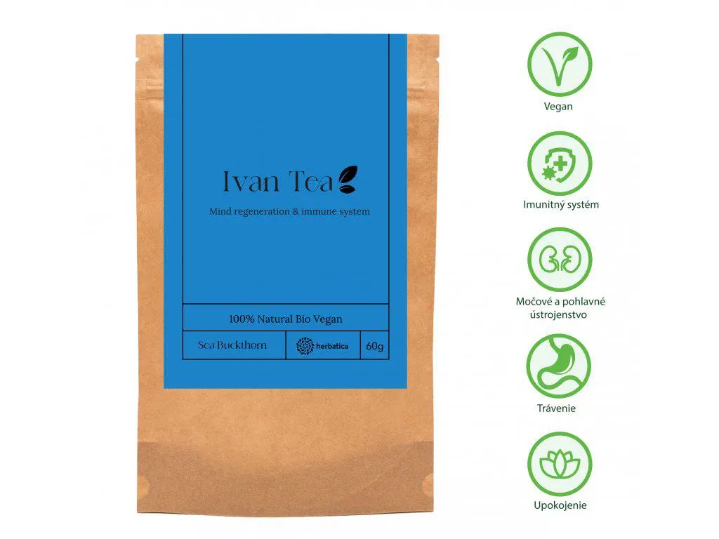 Ivan tea homoktövis és orvosi körömvirágal - szálas tea - Herbatica - 60g