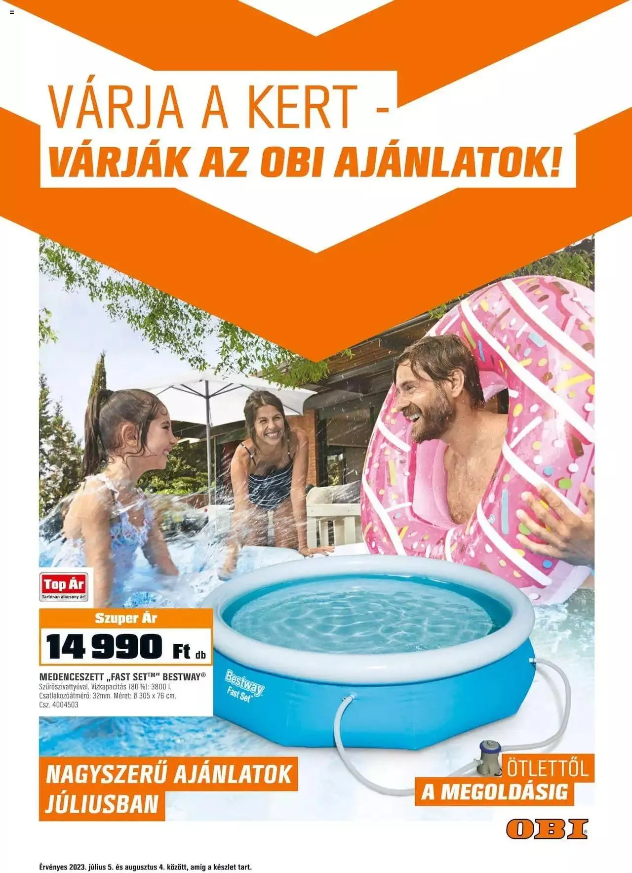 Katalógus OBI akciós újság július 5.-tól augusztus 4.-ig 2023. - Oldal 1