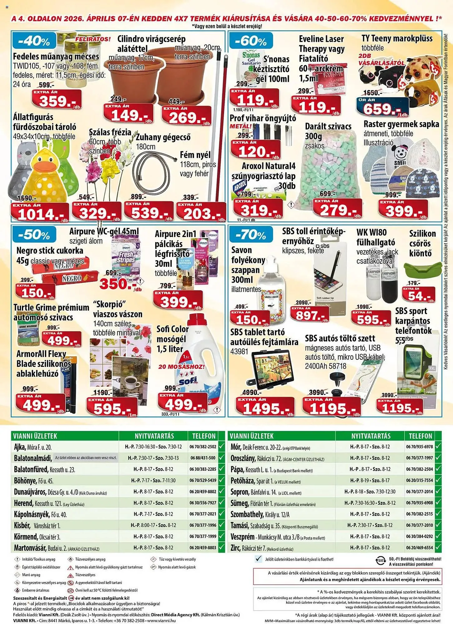 Katalógus Vianni Drogéria akciós újság április 1.-tól április 7.-ig 2026. - Oldal 4