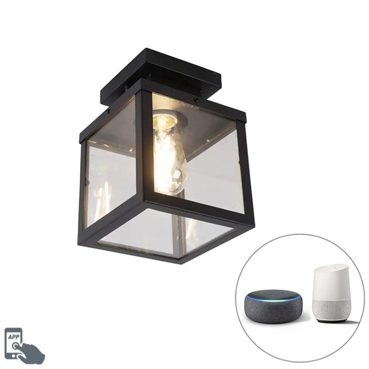 Ipari intelligens kültéri mennyezeti lámpa fekete ST64 Wifi-vel - Rotterdam
