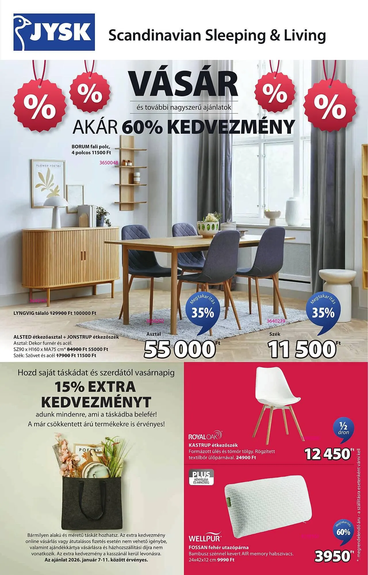 Katalógus JYSK akciós újság január 7.-tól február 1.-ig 2026. - Oldal 1