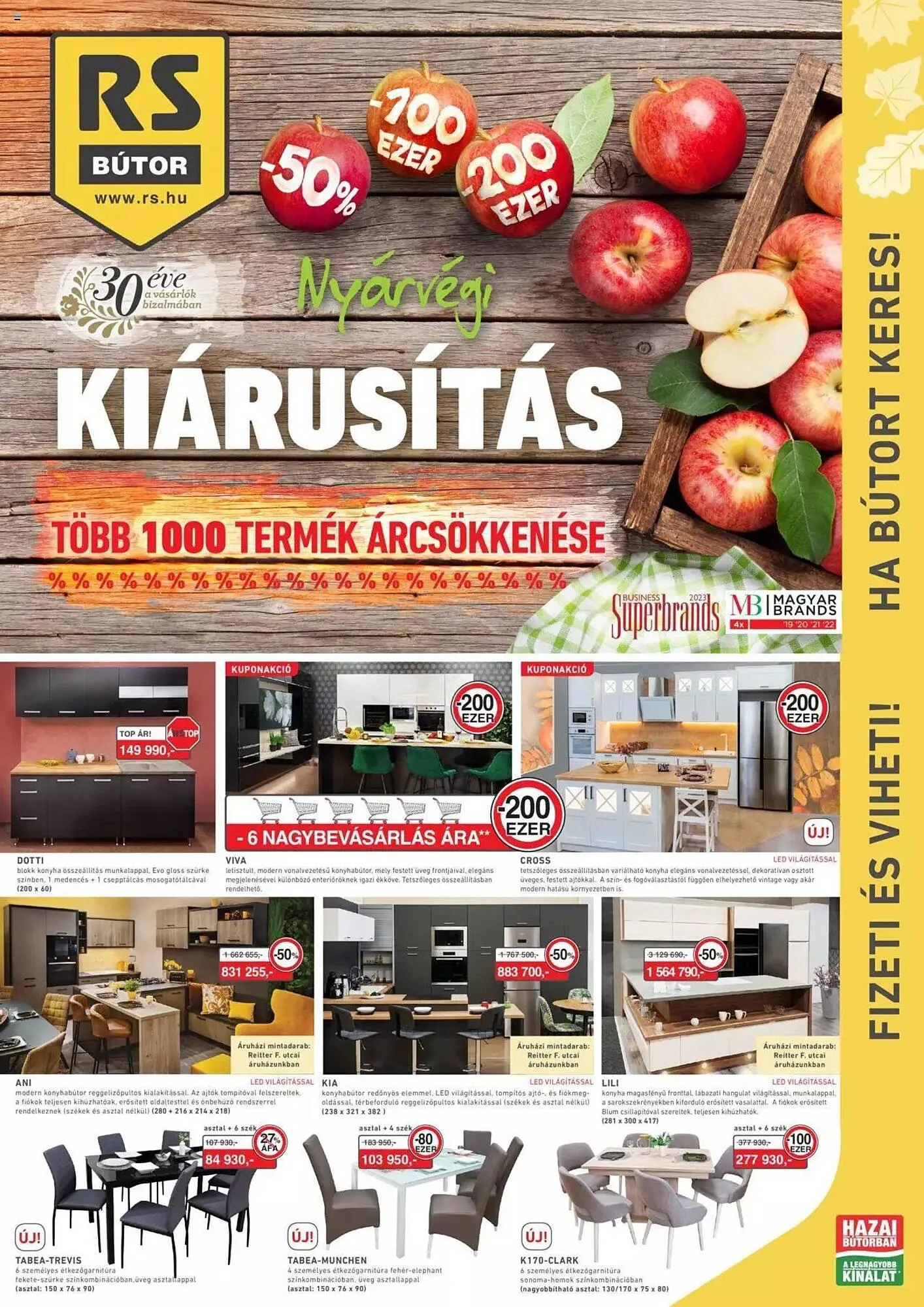 Katalógus RS Bútor akciós újság szeptember 1.-tól szeptember 28.-ig 2023. - Oldal 1
