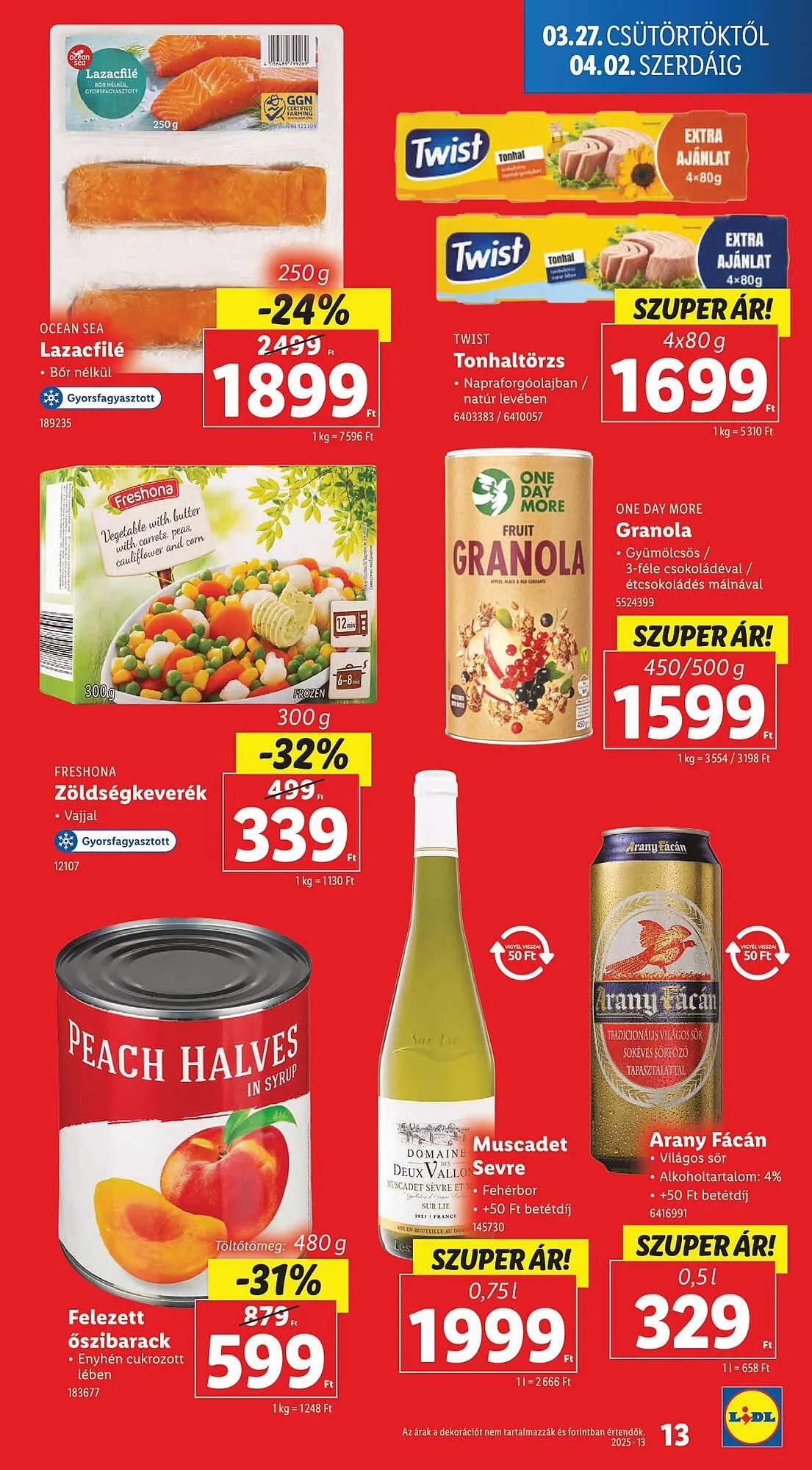 Katalógus Lidl akciós újság március 27.-tól április 2.-ig 2025. - Oldal 13