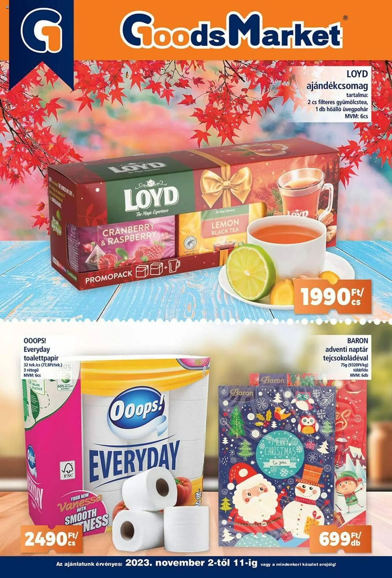 Katalógus Goods Market akciós újság november 2.-tól november 12.-ig 2023. - Oldal 1