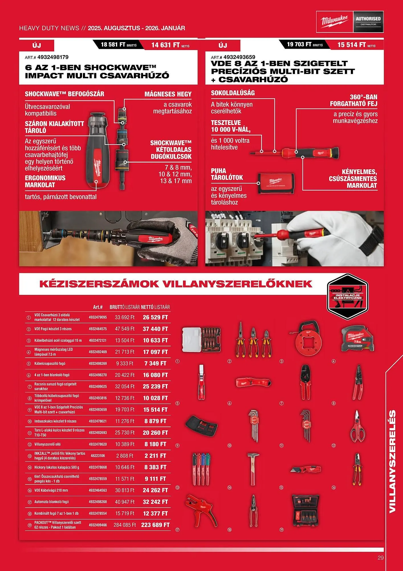 Katalógus Milwaukee akciós újság augusztus 1.-tól január 31.-ig 2026. - Oldal 29