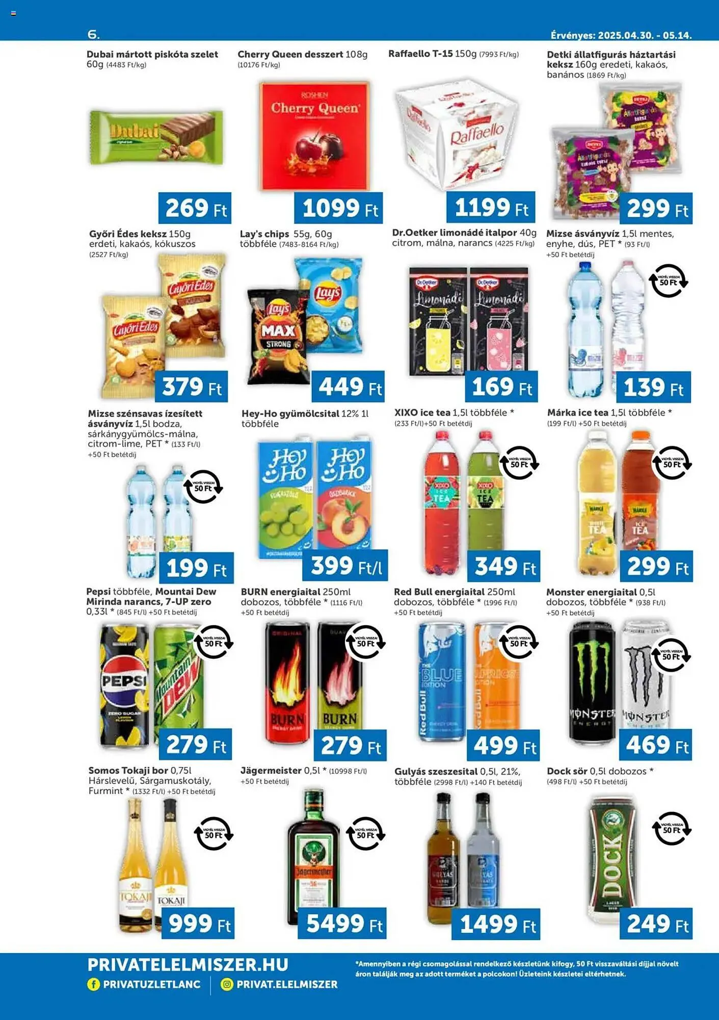 Katalógus PRIVÁT akciós újság április 30.-tól május 14.-ig 2025. - Oldal 6