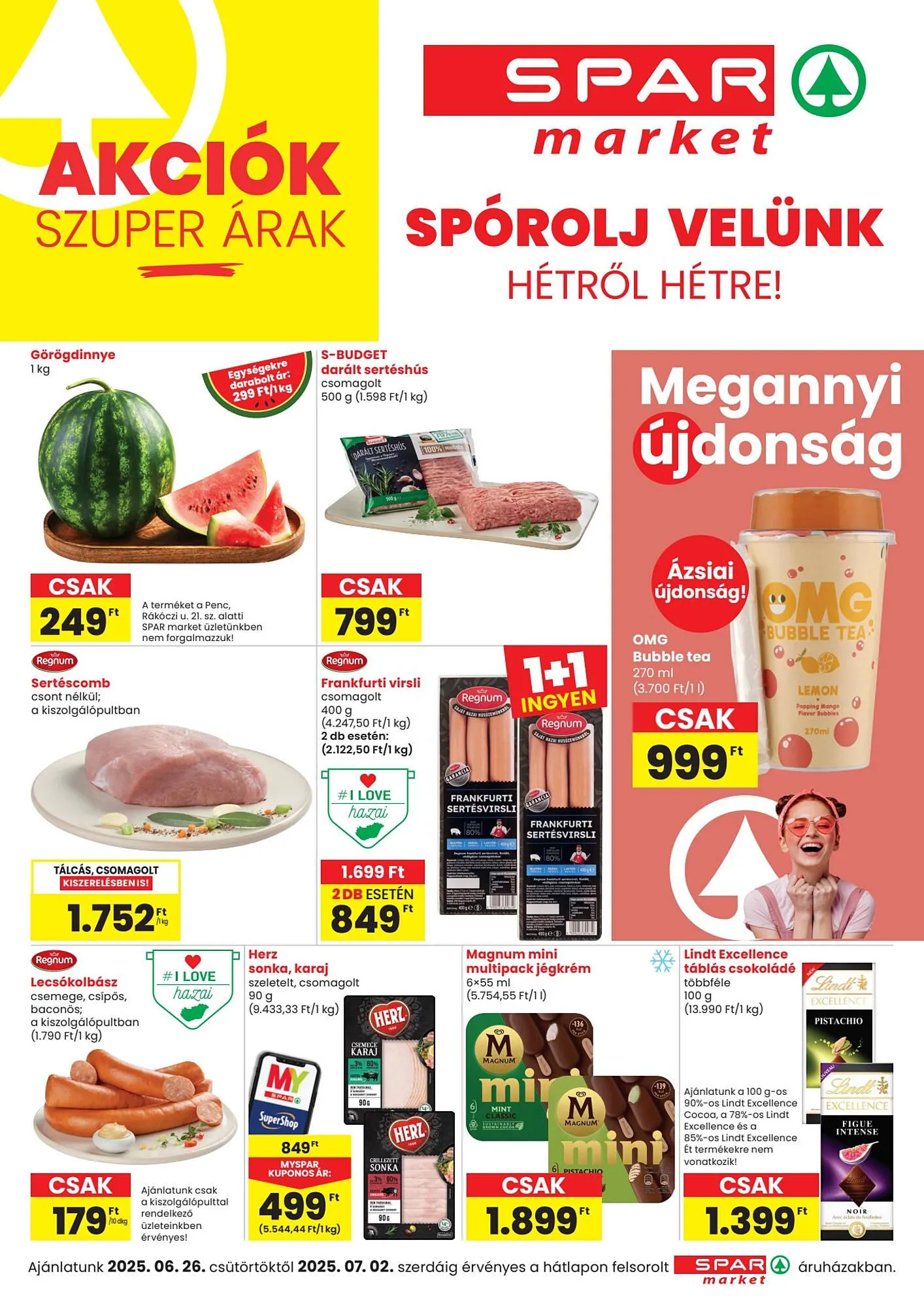 Katalógus Spar akciós újság június 26.-tól július 2.-ig 2025. - Oldal 1