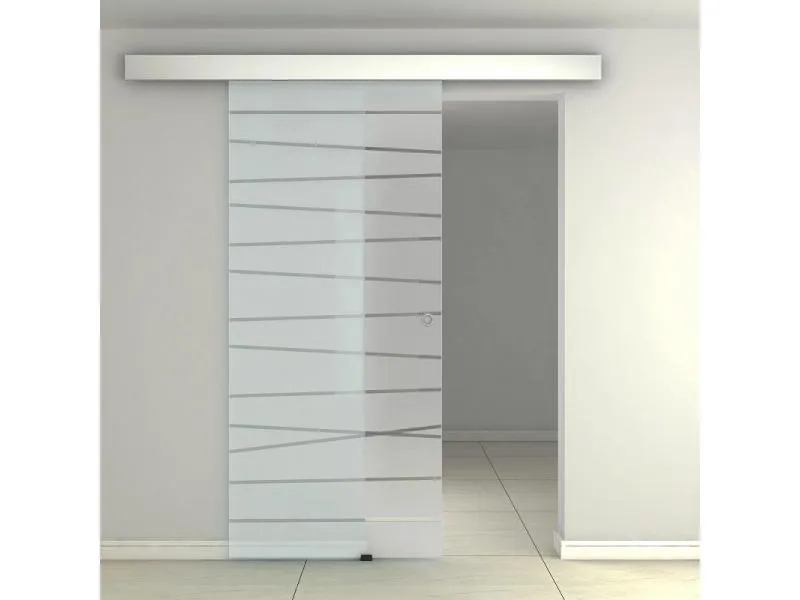 GD01 - üveg tolóajtószett (savmart, 95x205cm)