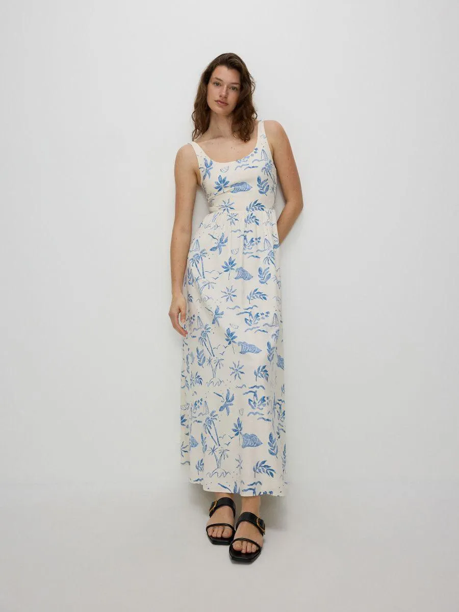 Viszkózban gazdag maxiruha