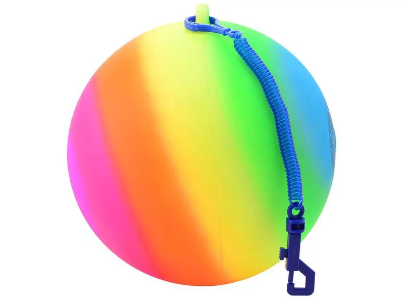 Szivárvány labda madzaggal