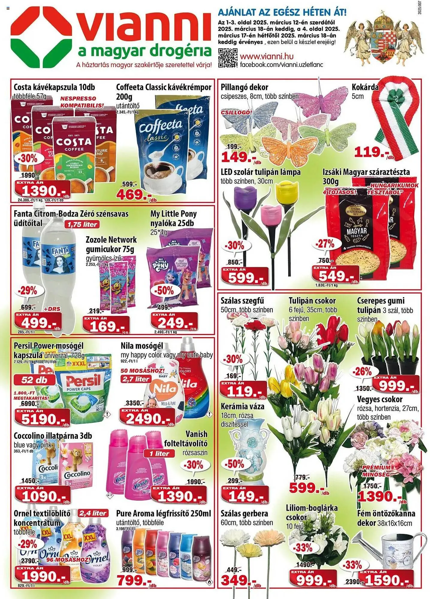 Katalógus Vianni Drogéria akciós újság március 12.-tól március 18.-ig 2025. - Oldal 1