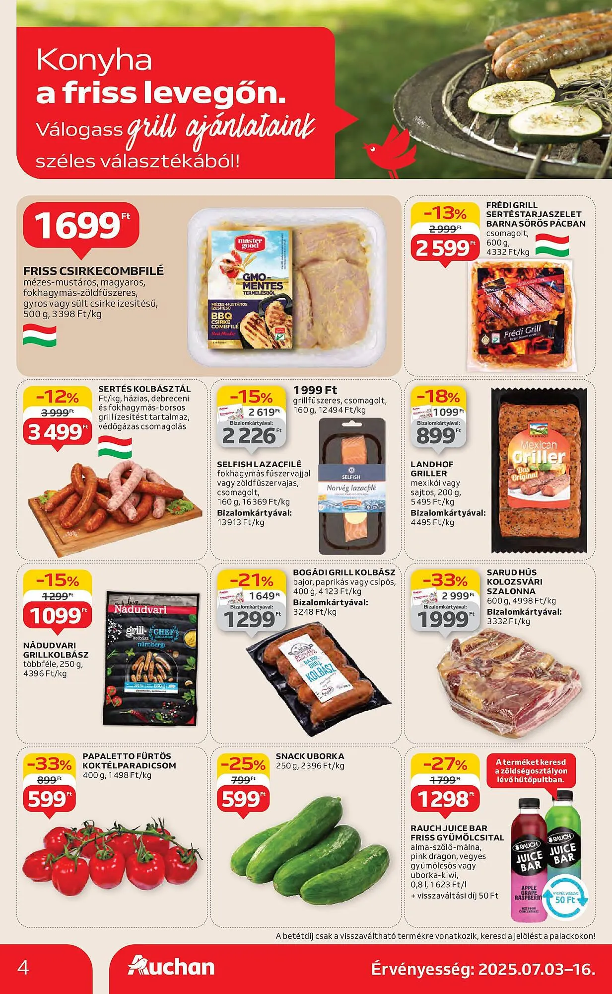 Katalógus Auchan akciós újság július 3.-tól július 9.-ig 2025. - Oldal 4