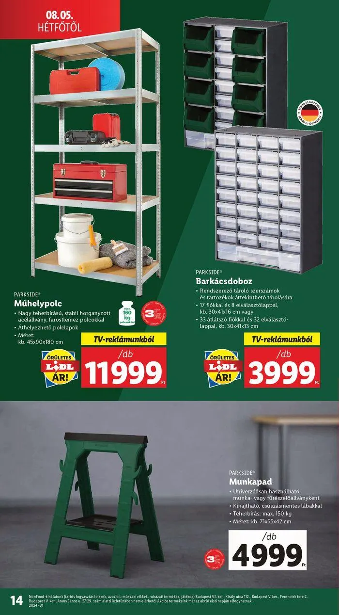 Katalógus Nonfood kínálatunk - 31. hét augusztus 1.-tól augusztus 7.-ig 2024. - Oldal 14