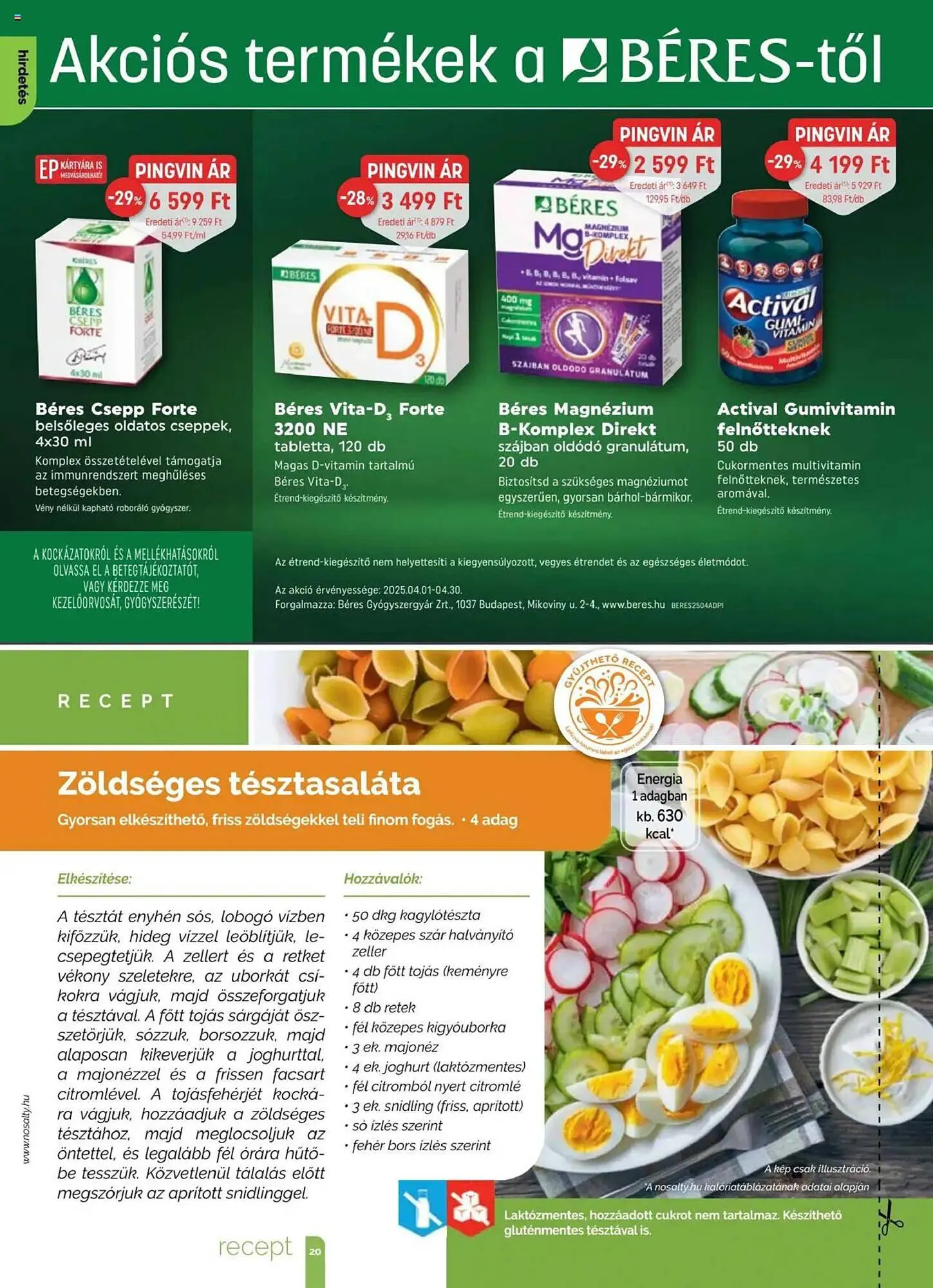 Katalógus Pingvin Patika akciós újság április 1.-tól április 30.-ig 2025. - Oldal 20