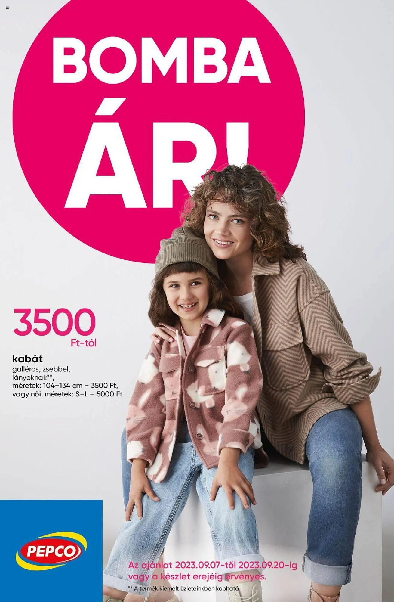 Katalógus Pepco akciós újság szeptember 7.-tól szeptember 20.-ig 2023. - Oldal 1