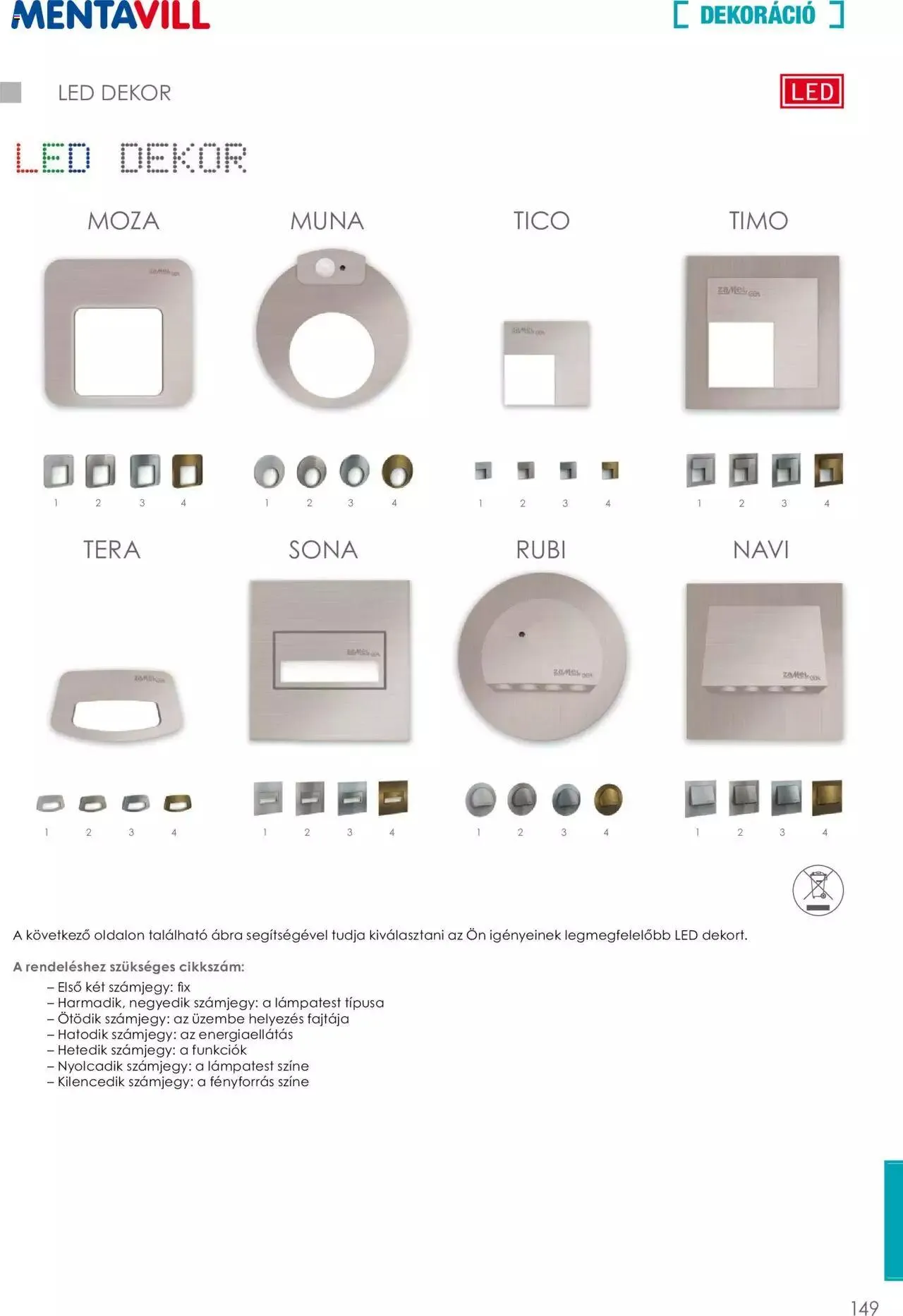 Katalógus Mentavill - Termékkatalógus 2022-2023 december 21.-tól december 31.-ig 2024. - Oldal 149