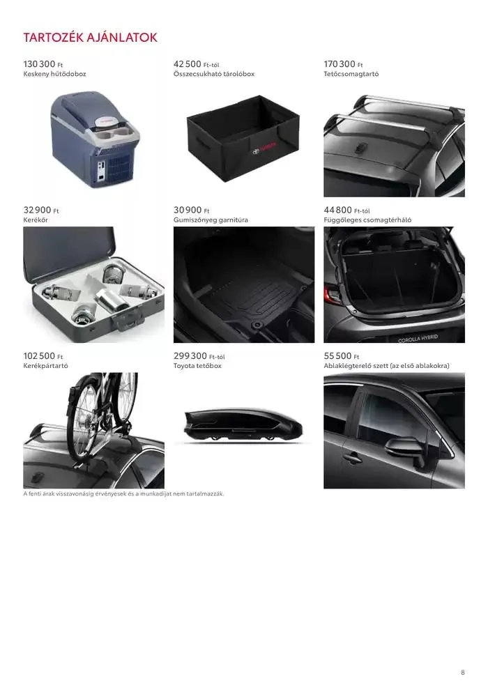 Katalógus Toyota Corolla Hatchback MY24 december 18.-tól december 18.-ig 2025. - Oldal 8