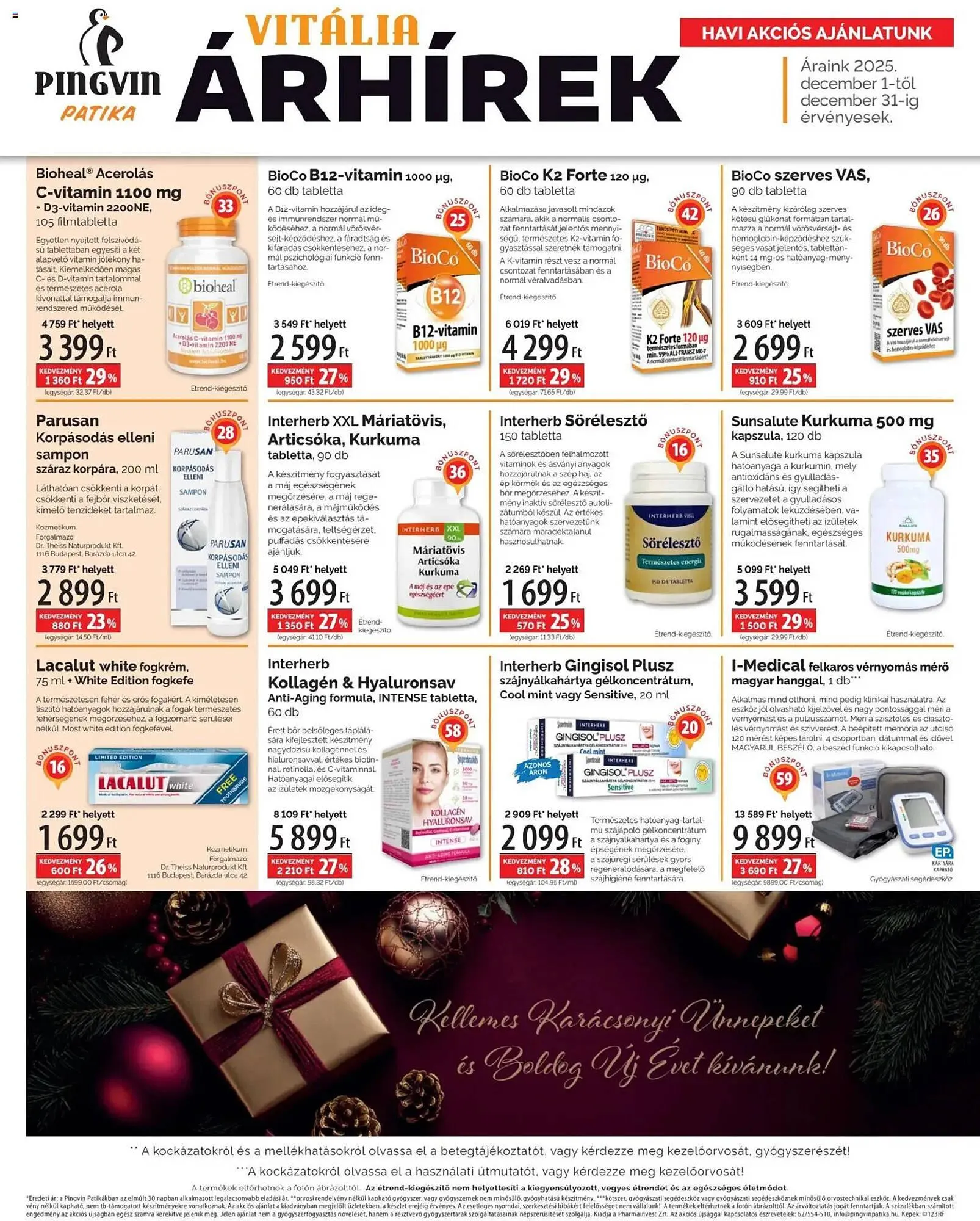 Katalógus Pingvin Patika akciós újság december 1.-tól december 31.-ig 2025. - Oldal 2