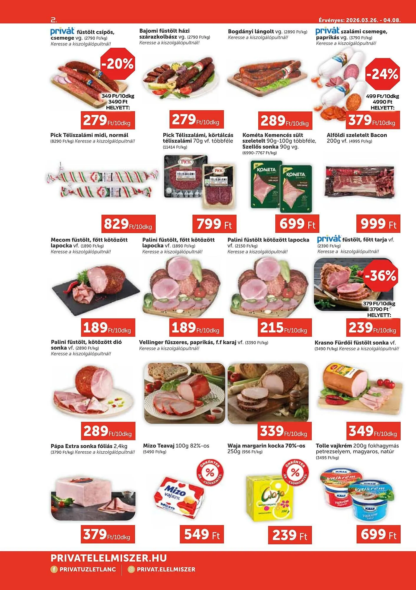 Katalógus PRIVÁT akciós újság március 26.-tól április 8.-ig 2026. - Oldal 2