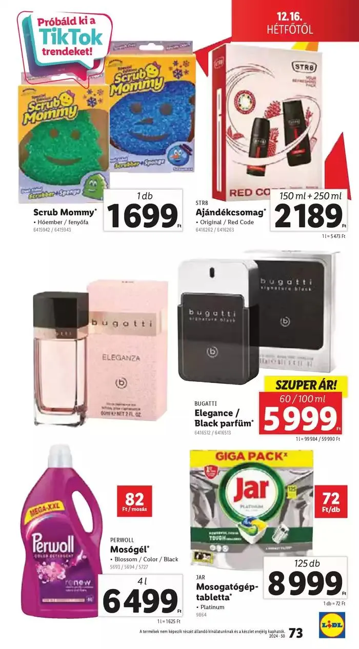 Katalógus Akciós újság – 50. hét december 12.-tól december 18.-ig 2024. - Oldal 73