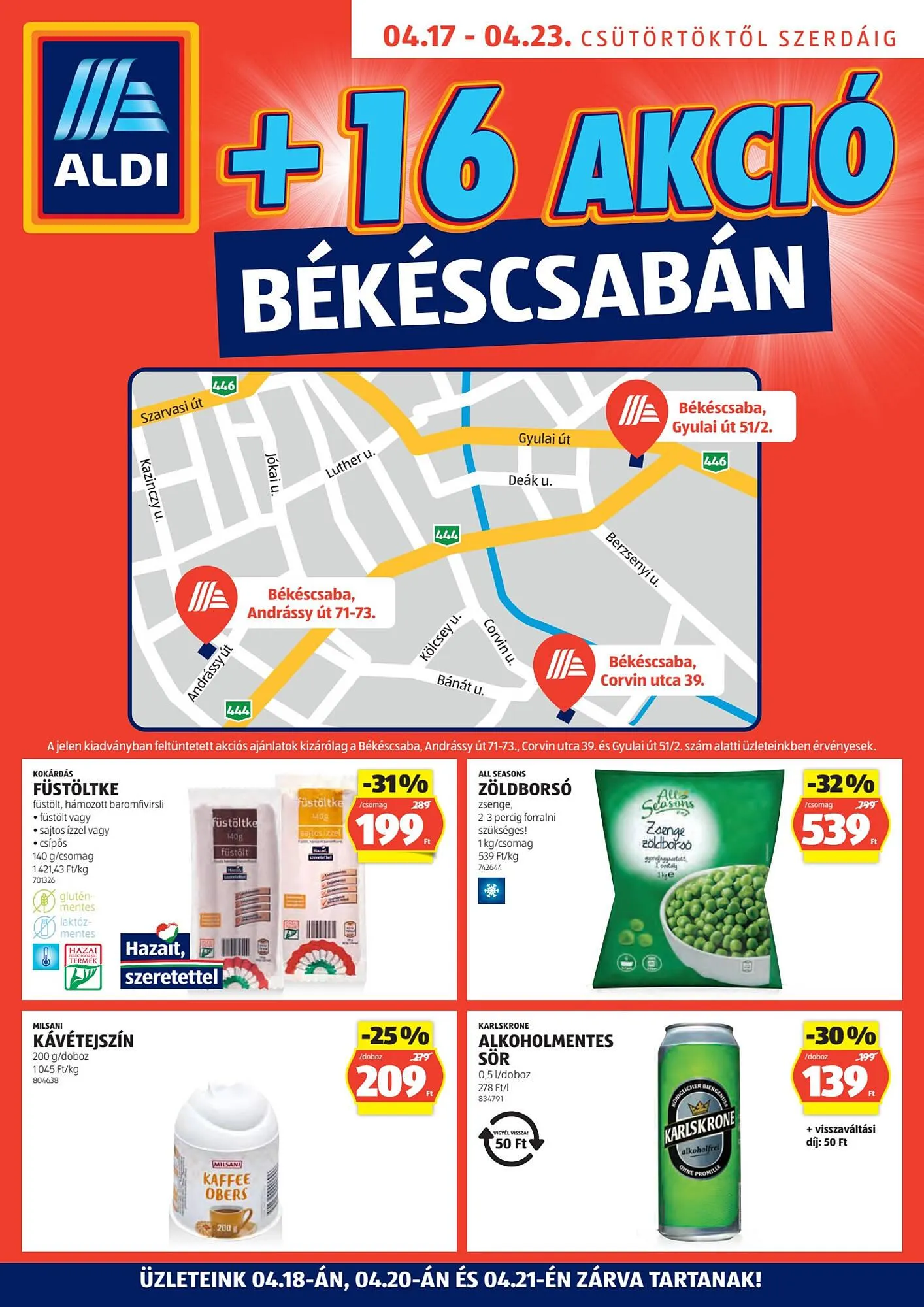 Katalógus ALDI akciós újság április 17.-tól április 23.-ig 2025. - Oldal 1