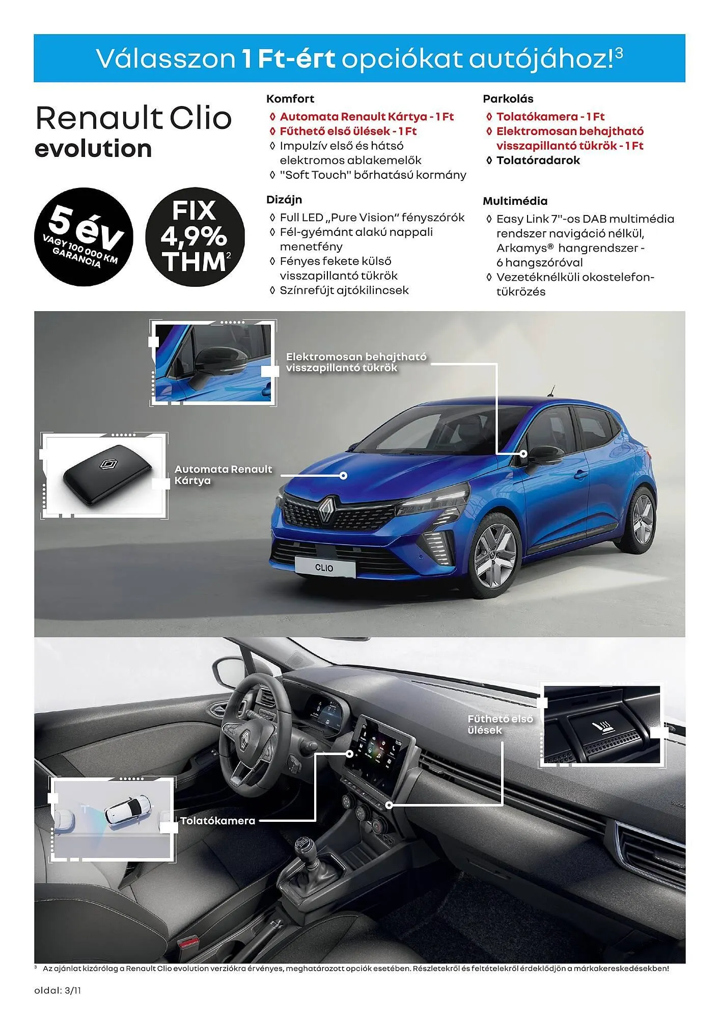 Katalógus Renault Clio akciós újság július 1.-tól december 31.-ig 2024. - Oldal 3