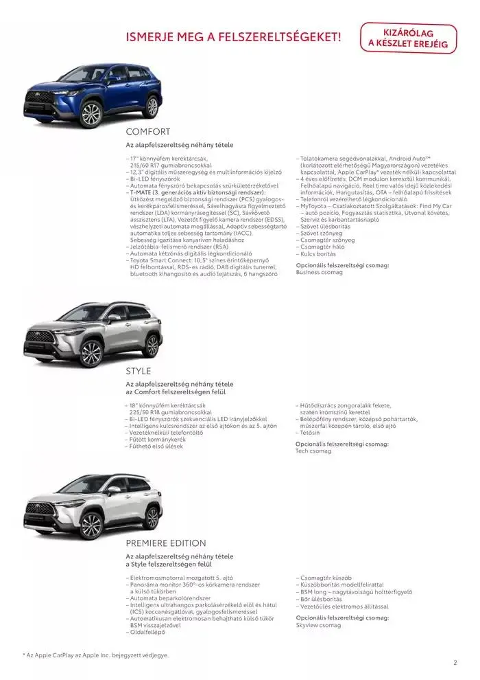 Katalógus Toyota Corolla Cross MC23 október 2.-tól október 2.-ig 2025. - Oldal 2