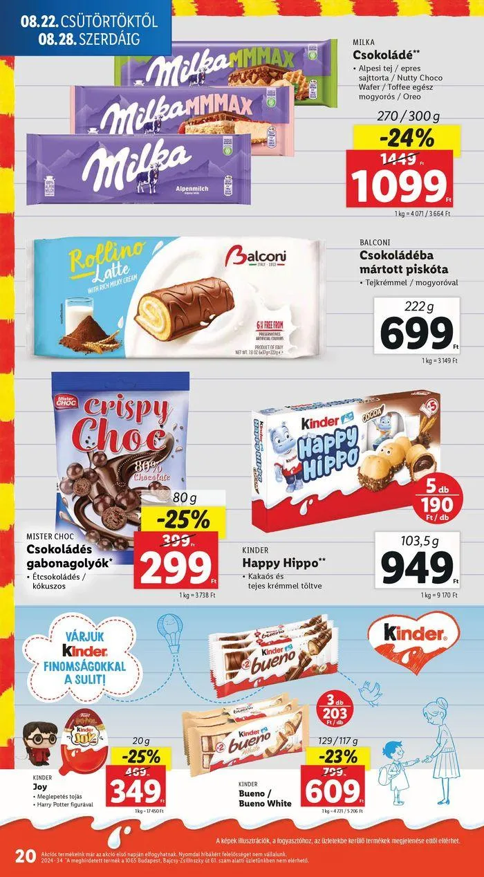 Katalógus Akciós újság – 34. hét augusztus 22.-tól augusztus 28.-ig 2024. - Oldal 20