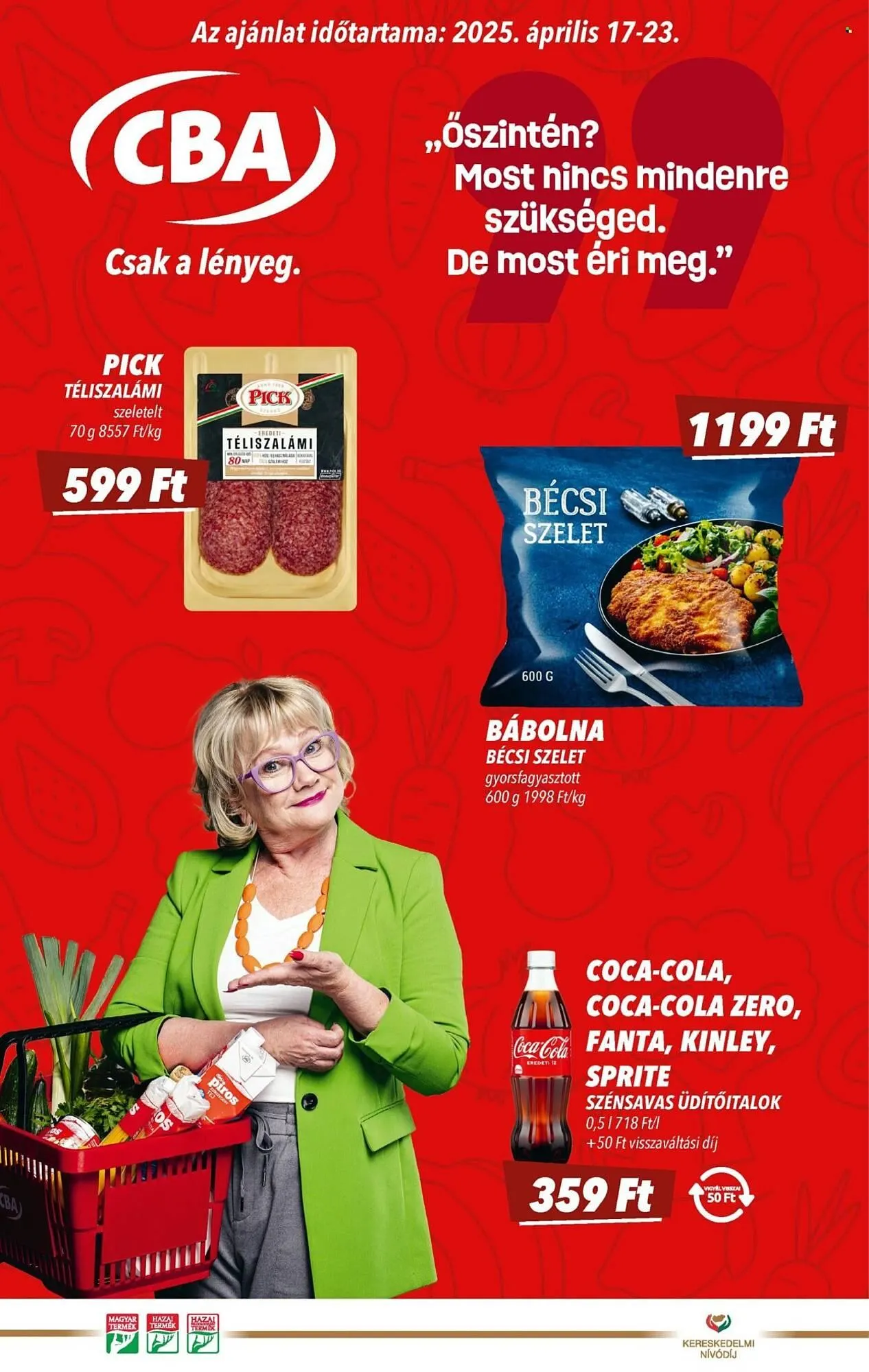 Katalógus CBA akciós újság április 17.-tól április 23.-ig 2025. - Oldal 1