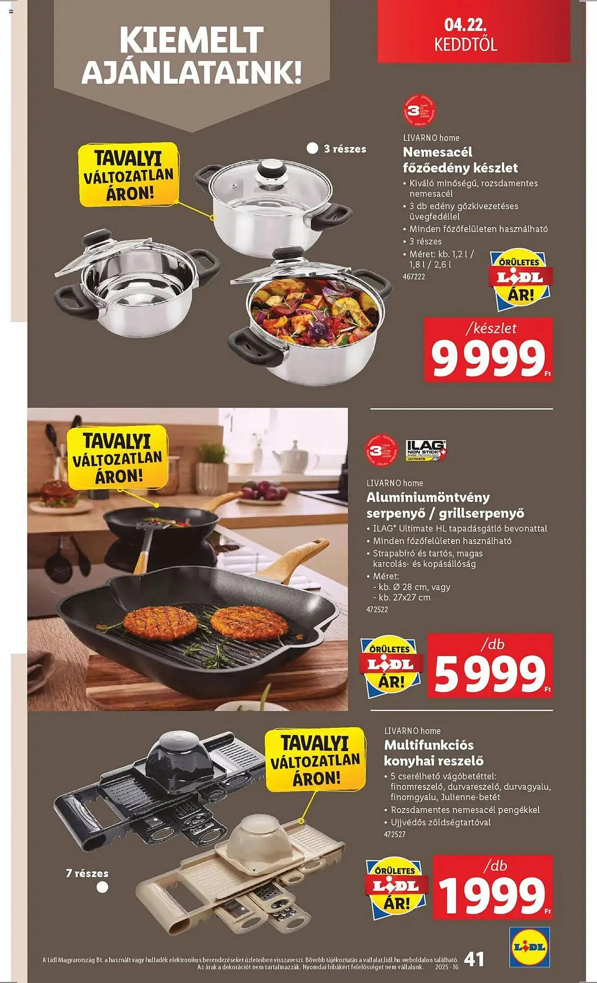 Katalógus Lidl akciós újság április 16.-tól április 22.-ig 2025. - Oldal 41