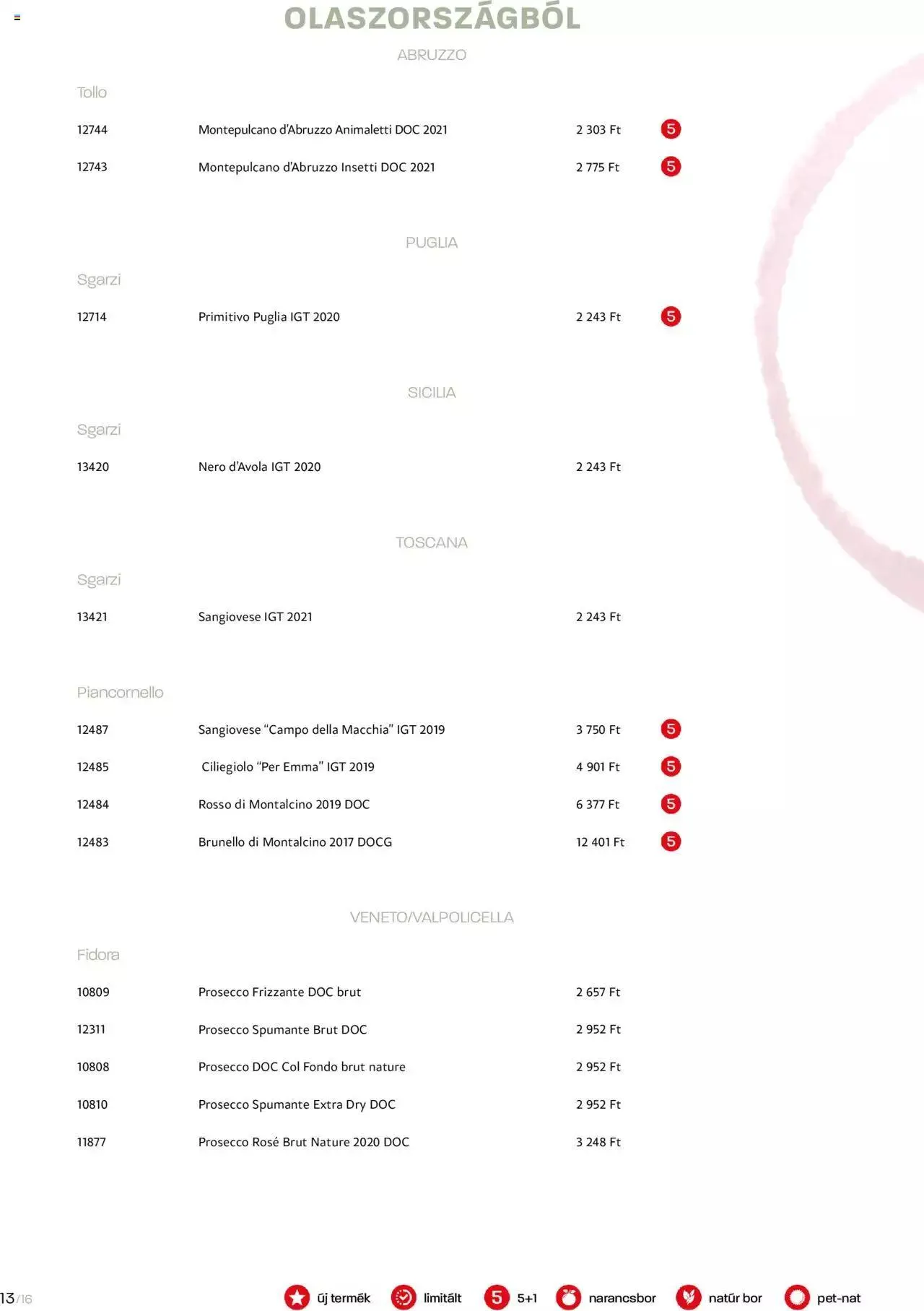 Katalógus Chef Market BOR & PEZSGŐ augusztus 11.-tól december 31.-ig 2023. - Oldal 13