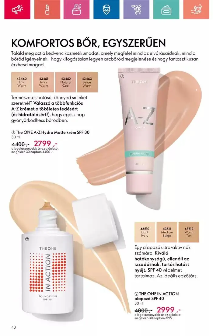 Katalógus ORIFLAME akciós október 20.-tól november 3.-ig 2024. - Oldal 40