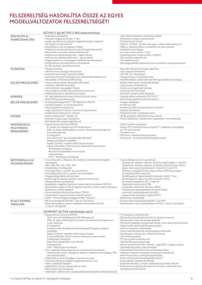 Katalógus Toyota Corolla Sedan november 19.-tól november 19.-ig 2025. - Oldal 9