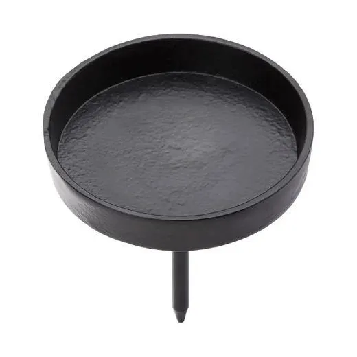 koszorúba szúrható gyertyatartó, fekete Ø8cm