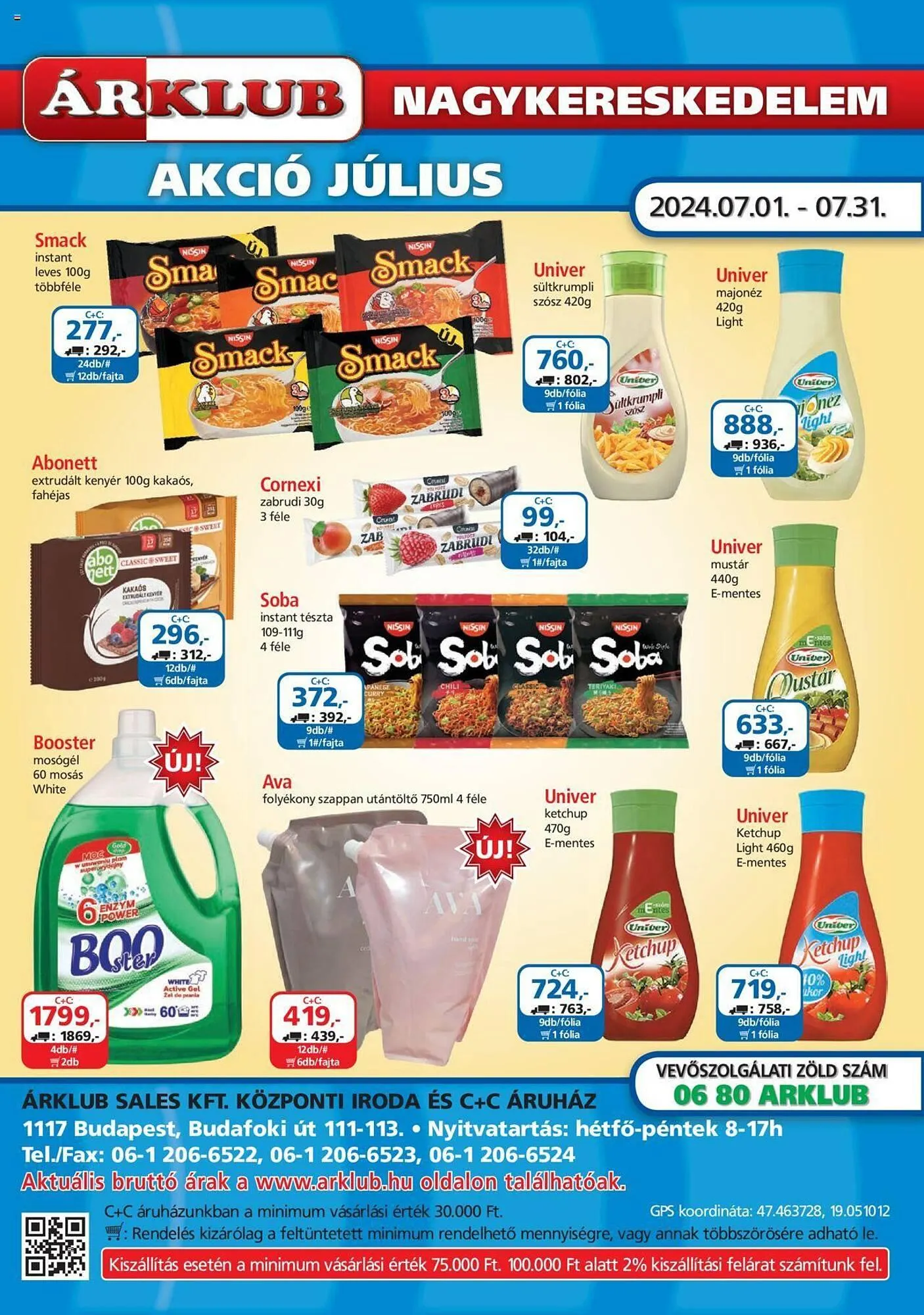 ÁRKLUB akciós újság - 1