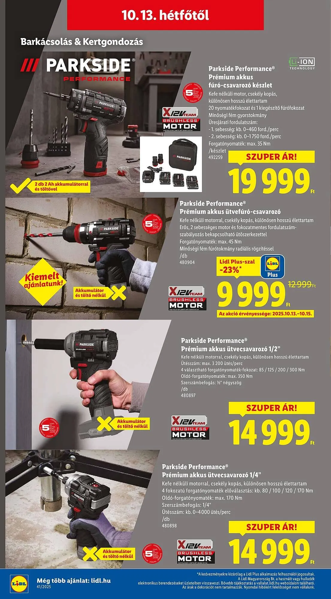 Katalógus Lidl akciós újság október 9.-tól október 15.-ig 2025. - Oldal 50