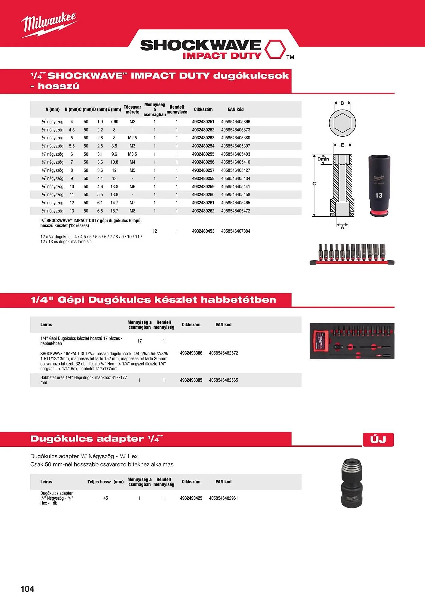 Katalógus Milwaukee akciós újság szeptember 16.-tól december 31.-ig 2025. - Oldal 104