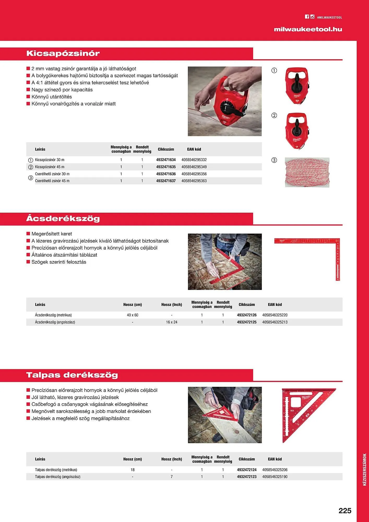 Katalógus Milwaukeetool akciós újság augusztus 14.-tól december 31.-ig 2024. - Oldal 225