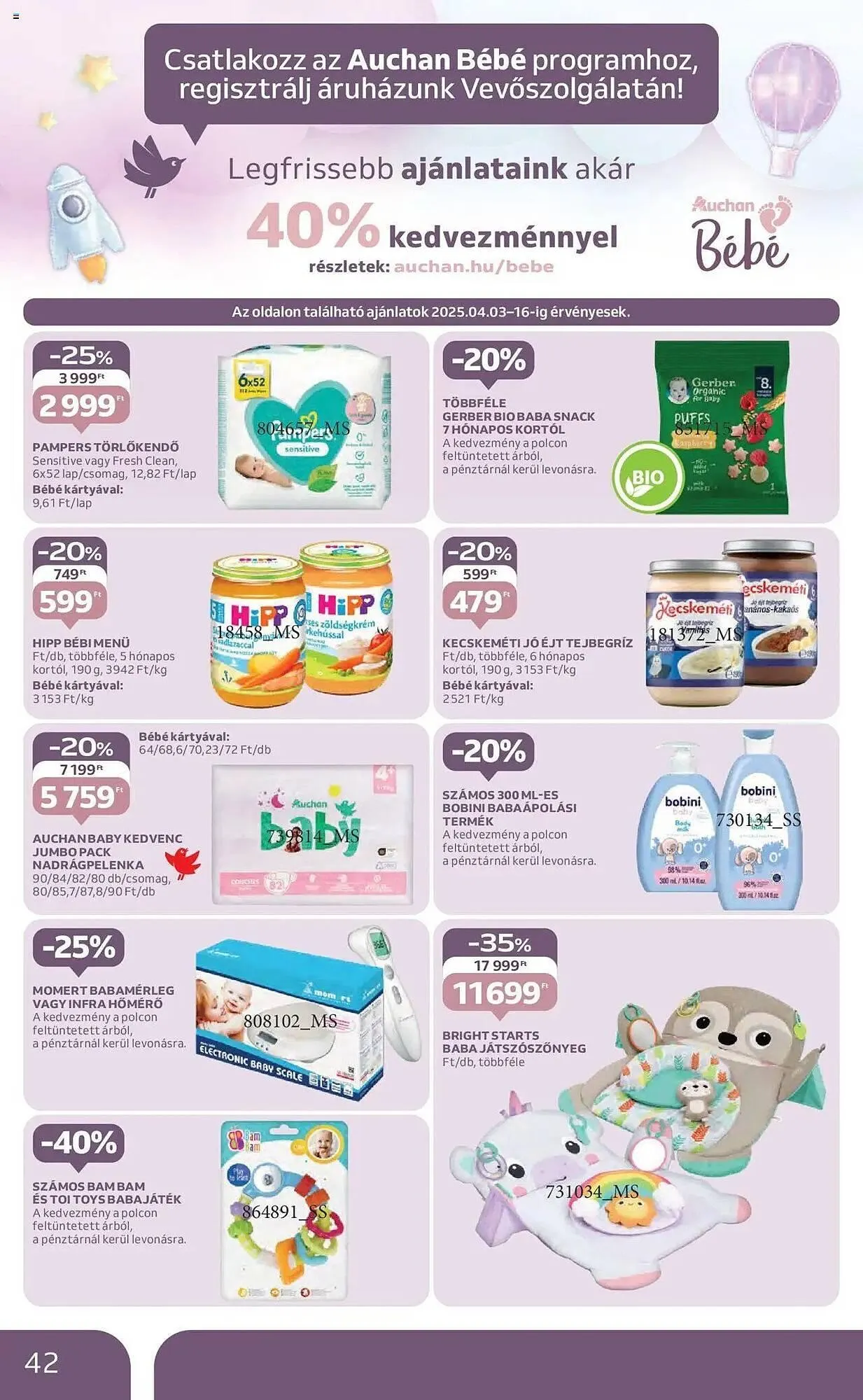 Katalógus Auchan akciós újság április 3.-tól április 9.-ig 2025. - Oldal 42