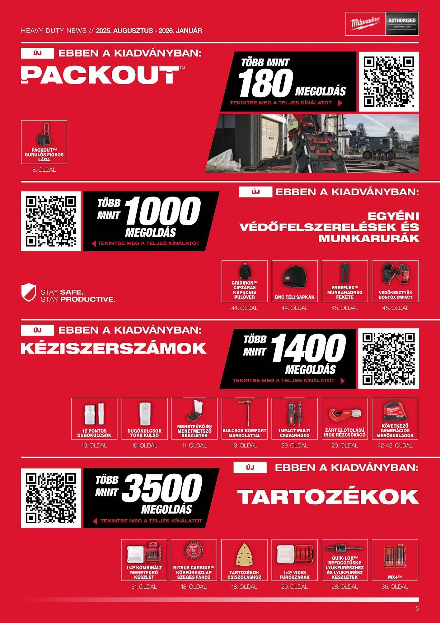 Katalógus Milwaukee akciós újság augusztus 1.-tól január 31.-ig 2026. - Oldal 5