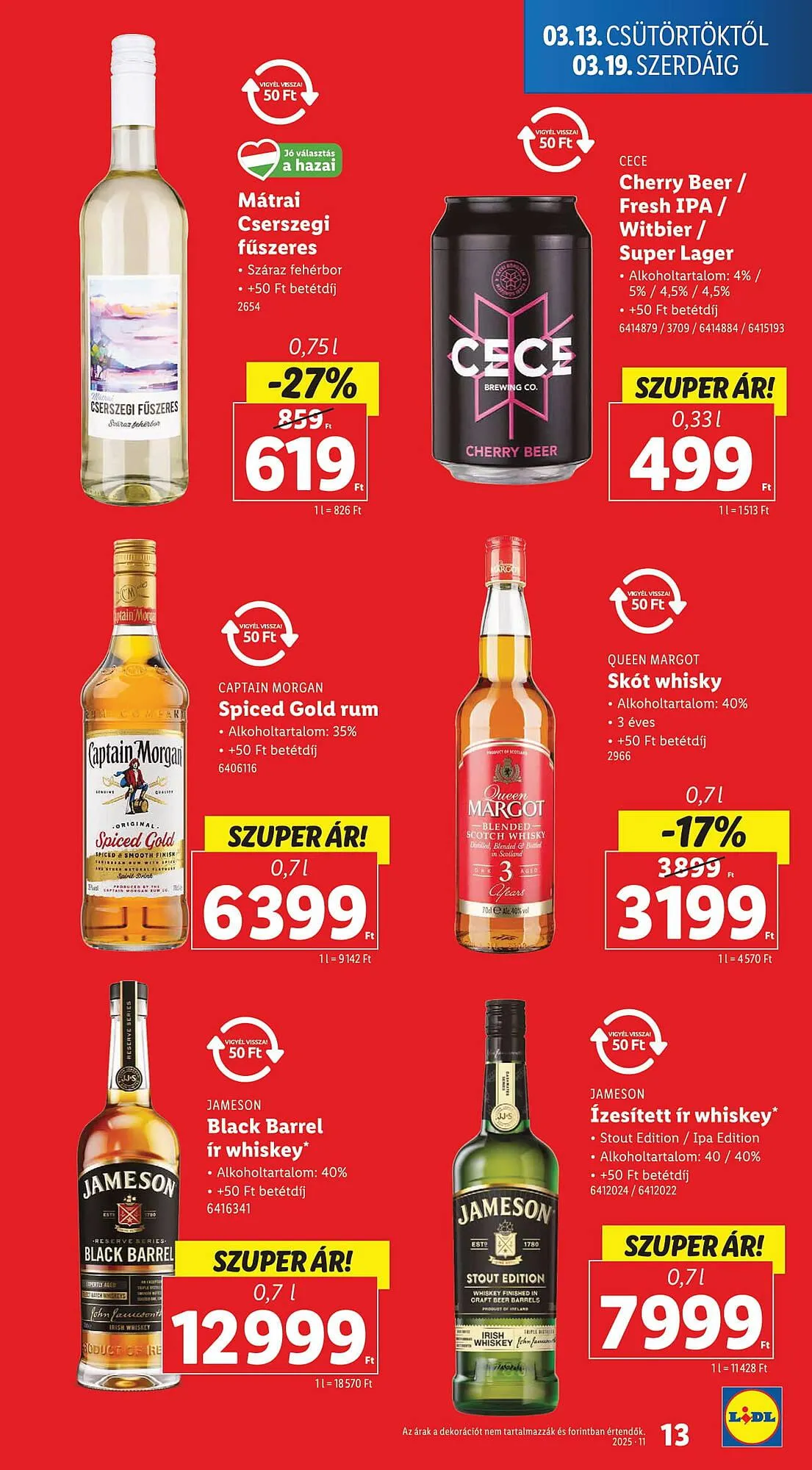 Katalógus Lidl akciós újság március 13.-tól március 19.-ig 2025. - Oldal 13