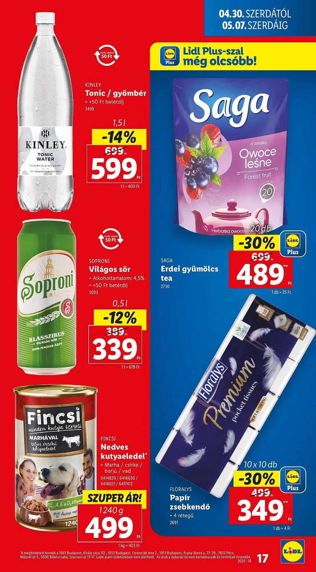 Katalógus Lidl akciós újság április 30.-tól május 4.-ig 2025. - Oldal 17