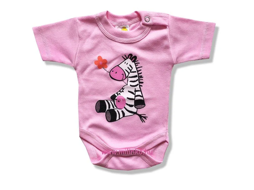 Baba body, rövid ujjú- EMMA, rózsaszín
