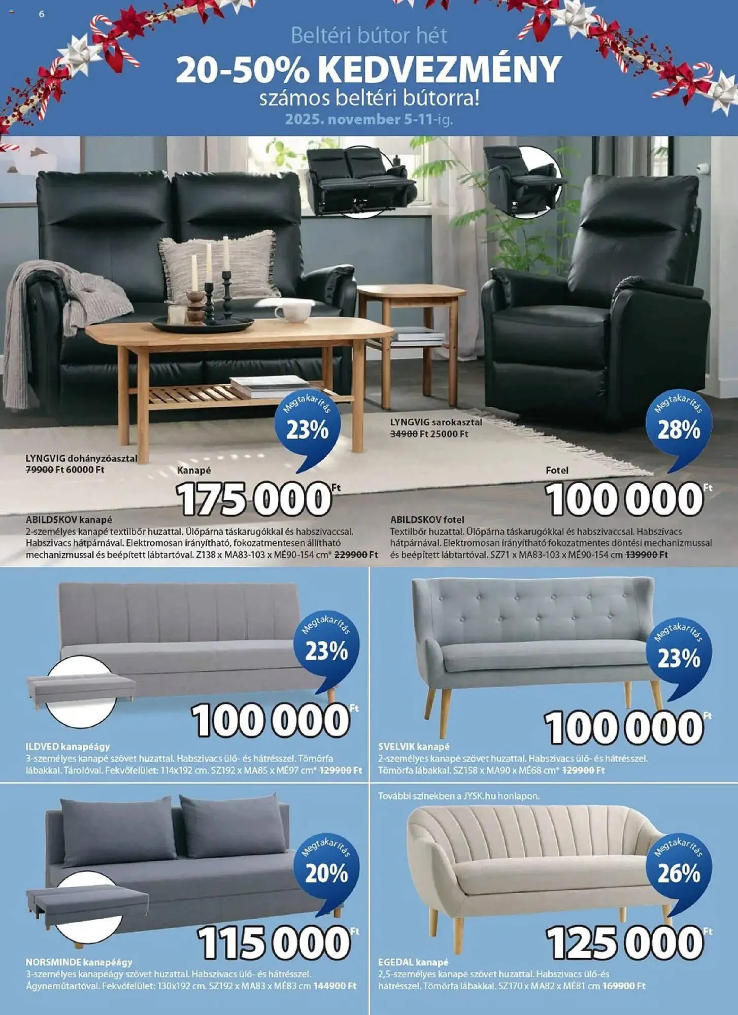 Katalógus JYSK akciós újság november 5.-tól november 11.-ig 2025. - Oldal 6
