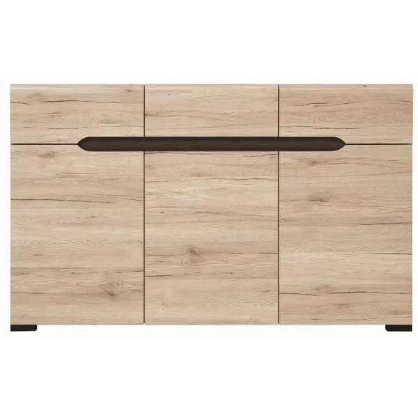 ELPASSO komód 3 ajtóval és 3 fiókkal