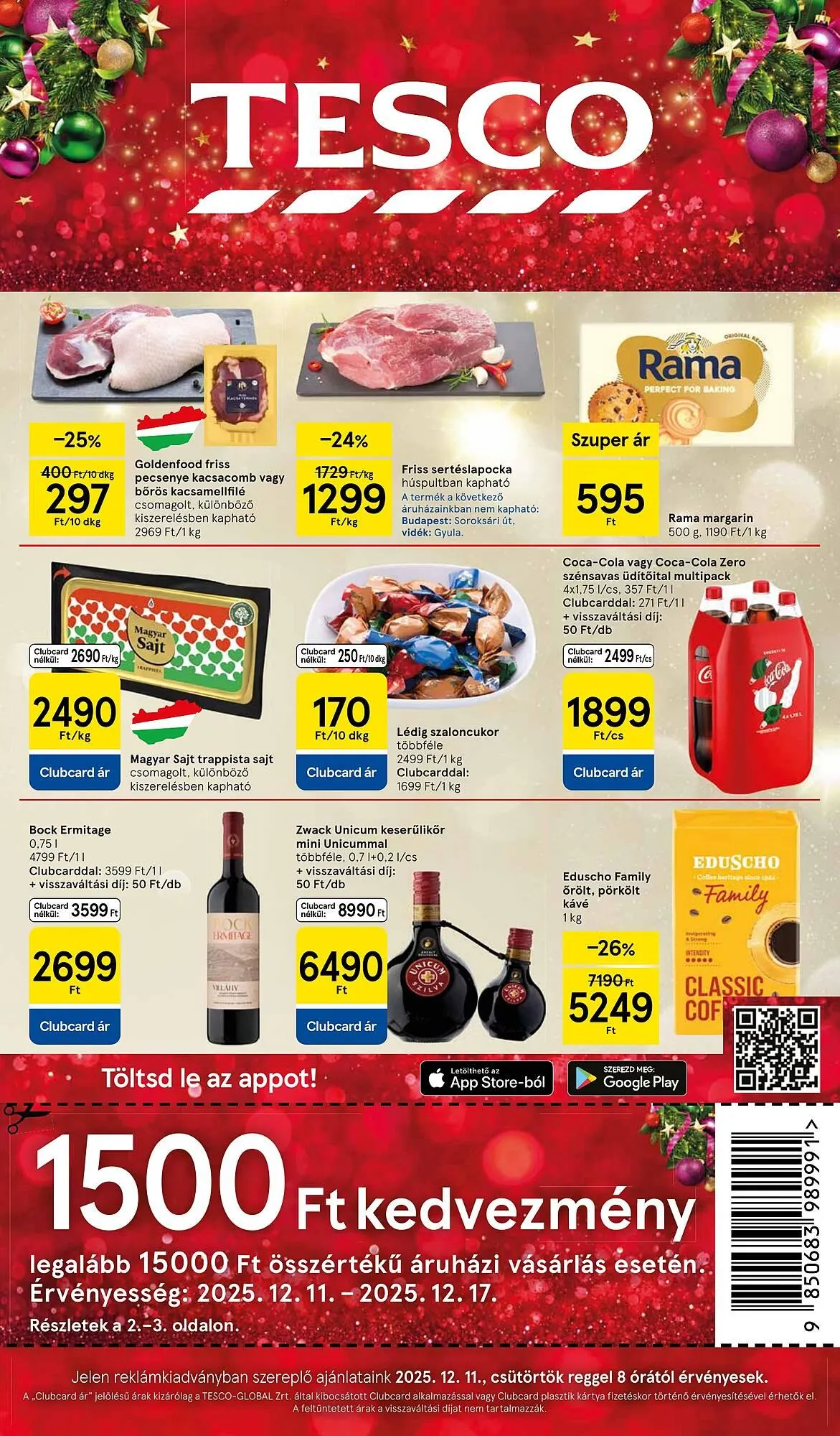 Katalógus Tesco akciós újság december 11.-tól december 17.-ig 2025. - Oldal 1