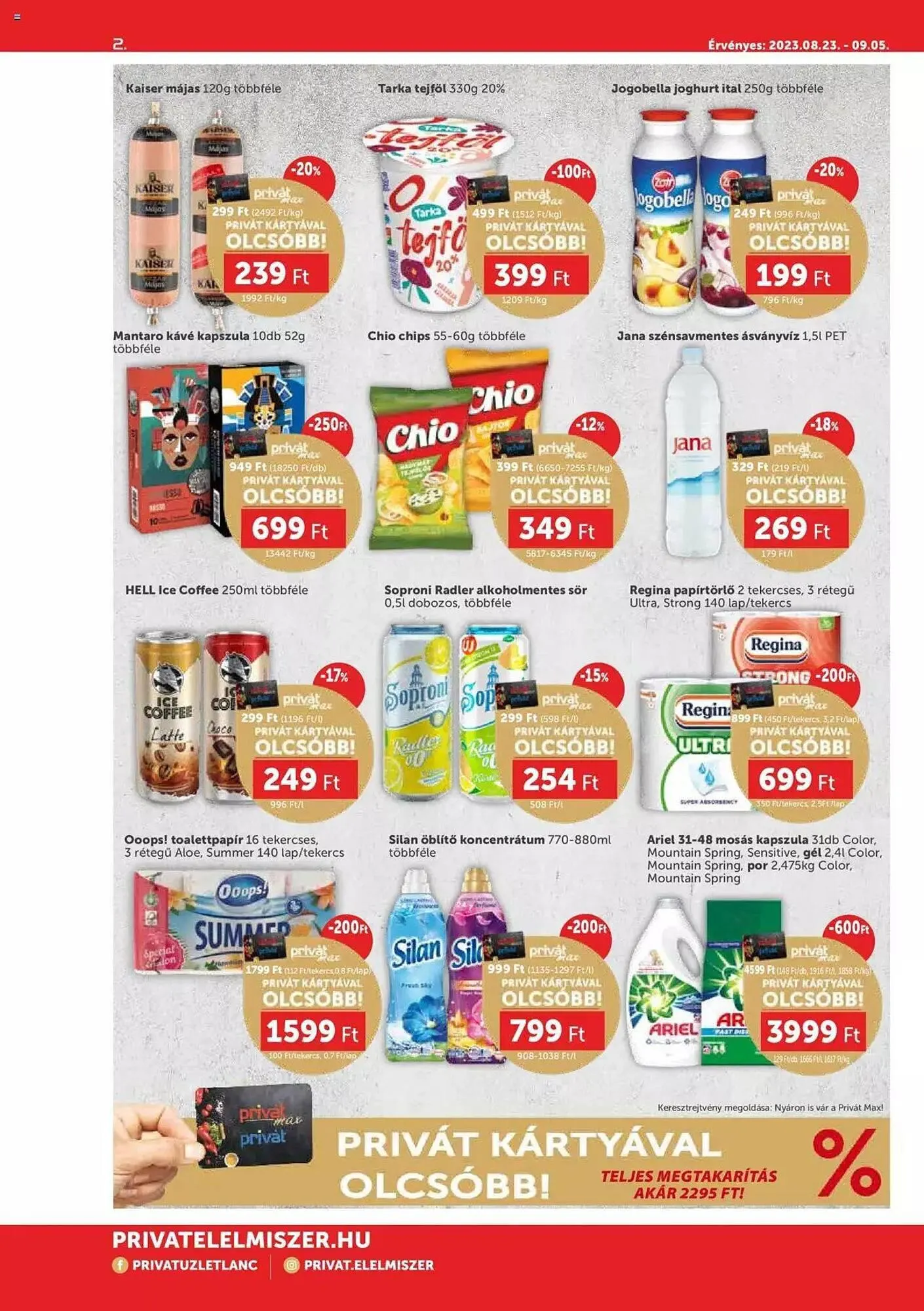 Katalógus PRIVÁT akciós újság augusztus 23.-tól szeptember 5.-ig 2023. - Oldal 2