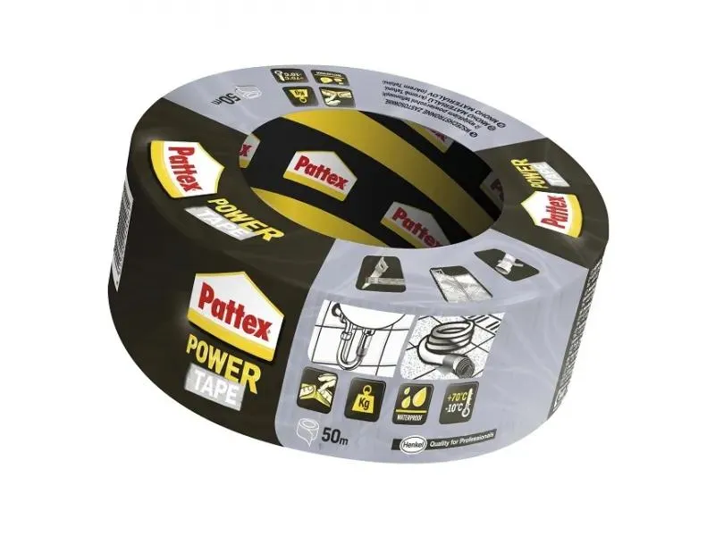 PATTEX POWER TAPE - ragasztószalag (50m, ezüst)