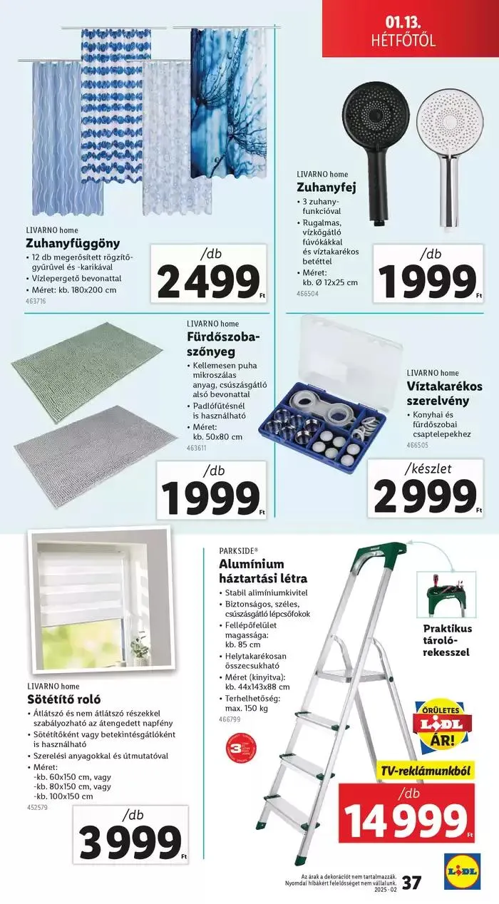 Katalógus Akciós újság – 02. hét január 9.-tól január 15.-ig 2025. - Oldal 37
