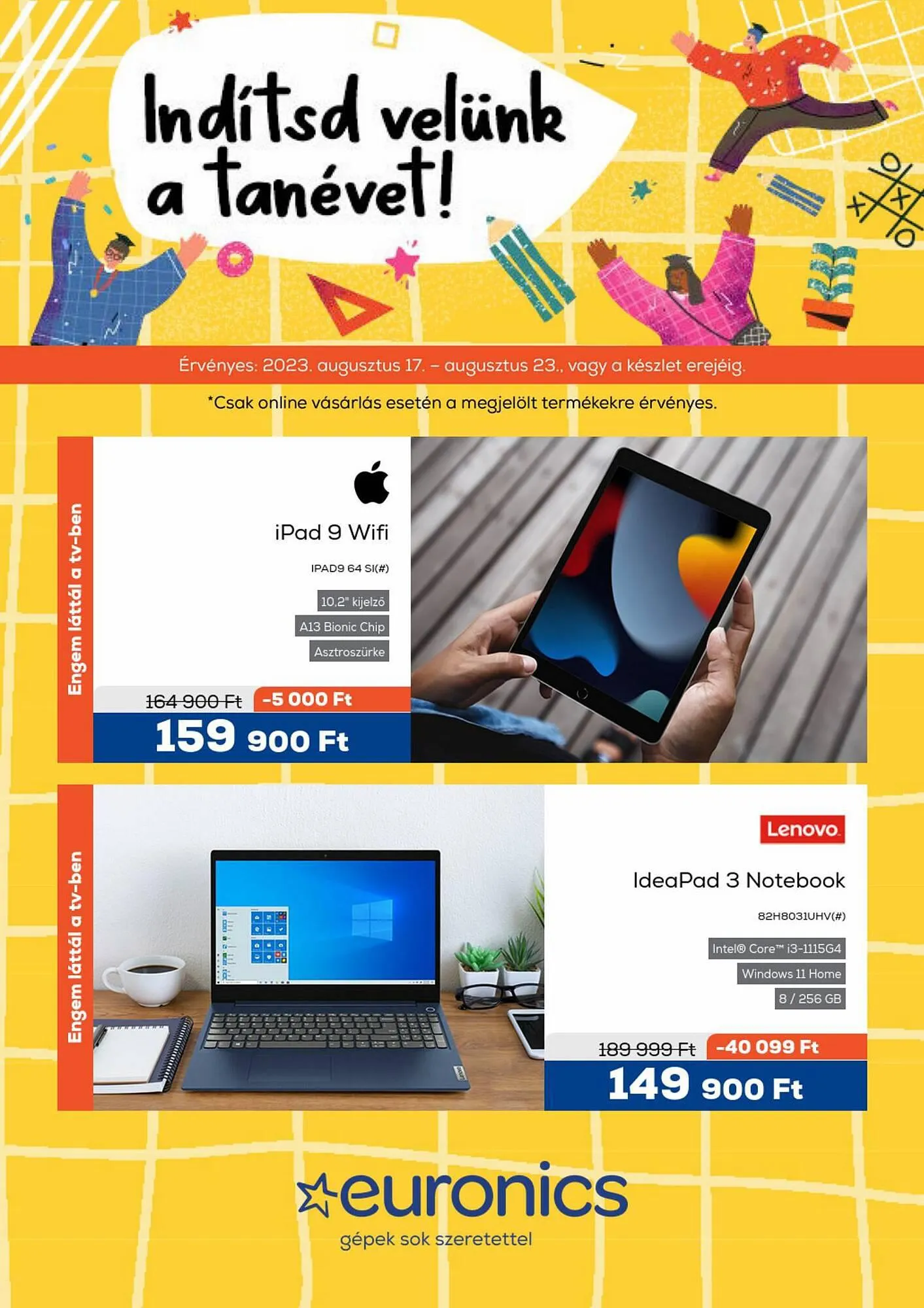 Katalógus Euronics akciós újság augusztus 17.-tól szeptember 23.-ig 2023. - Oldal 1